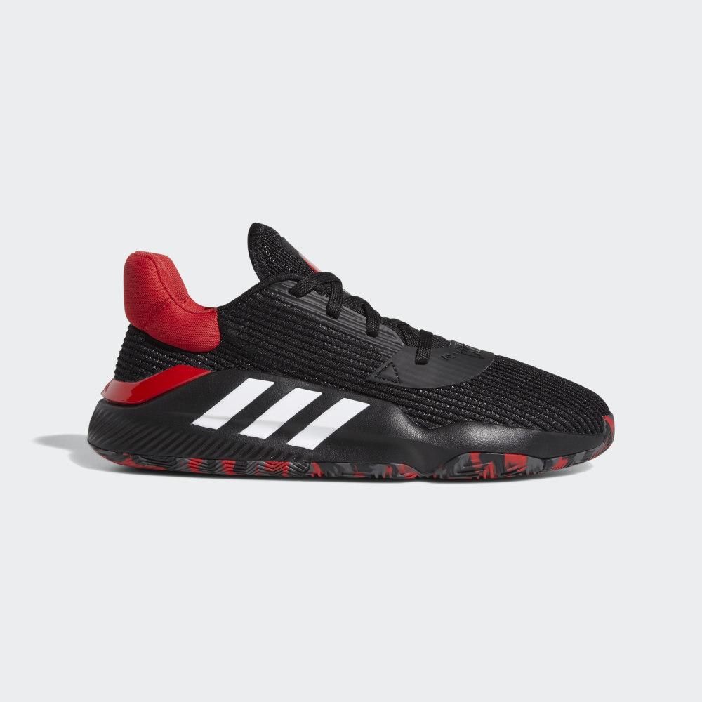 Adidas Men's Pro Bounce 2019 Low Basketball Shoes Black/Deep Red/Grey Ireland G26182